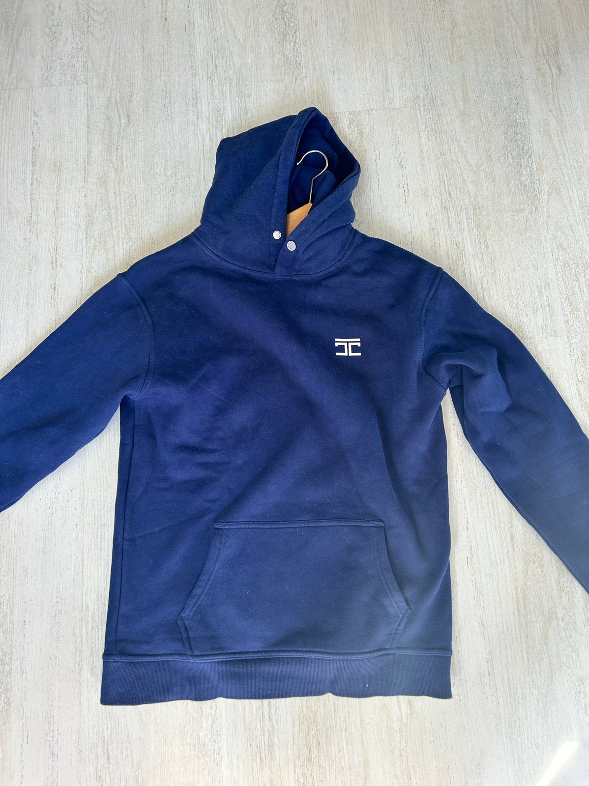 Partij hoodies (4) van Jorcustom maat M, Ophalen of Verzenden, Zo goed als nieuw, Overige maten, Blauw