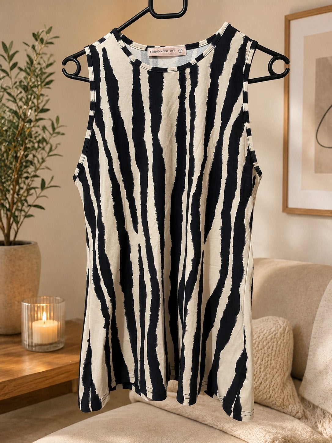 Studio Anneloes Print Mouwloze Top Maat S, Meerkleurig, Ophalen of Verzenden, Zo goed als nieuw, Maat 36 (S)