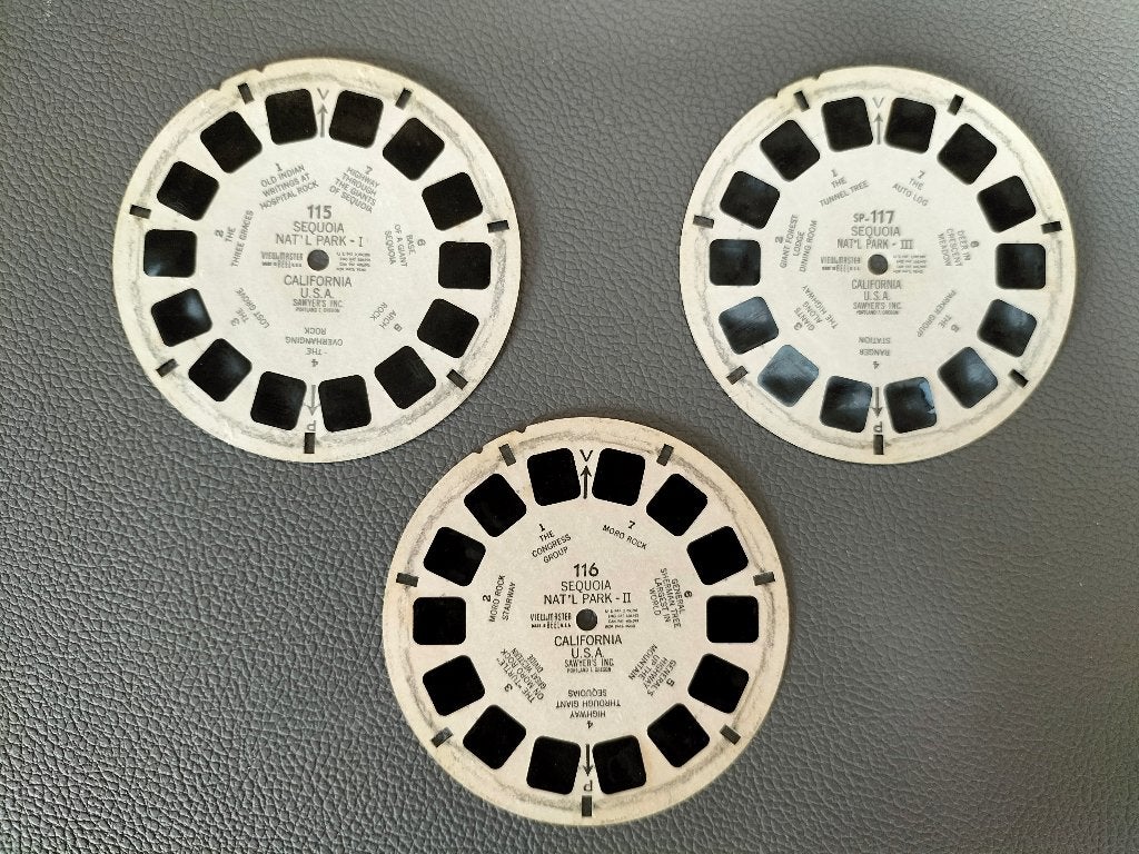 Viewmaster Sequoia Nat. Park - California USA - 115 116 117, Ophalen of Verzenden, Gebruikt