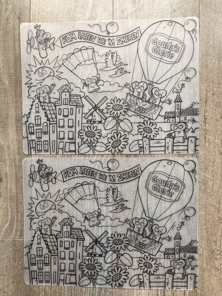 Gouda's Glorie placemats 40 x 30 cm (2x): NIEUW, Huis en Inrichting, Ophalen of Verzenden, Nieuw, Placemat