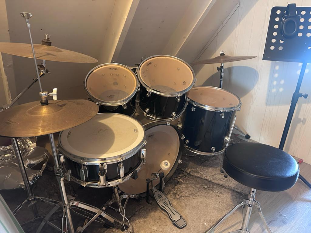Mapex Drumstel - Compleet met bekkens, Ophalen, Zo goed als nieuw, Overige merken