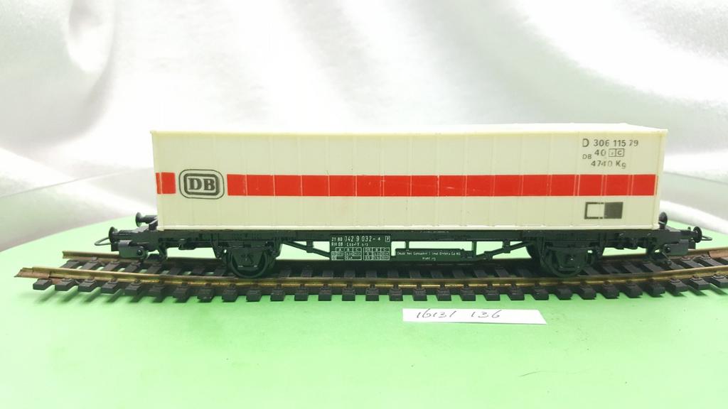 LIMA H0 2859 DB CONTAINERWAGEN 2- assen 40", Hobby en Vrije tijd, Modeltreinen | H0, Gebruikt, Gelijkstroom, Wagon, Ophalen of Verzenden