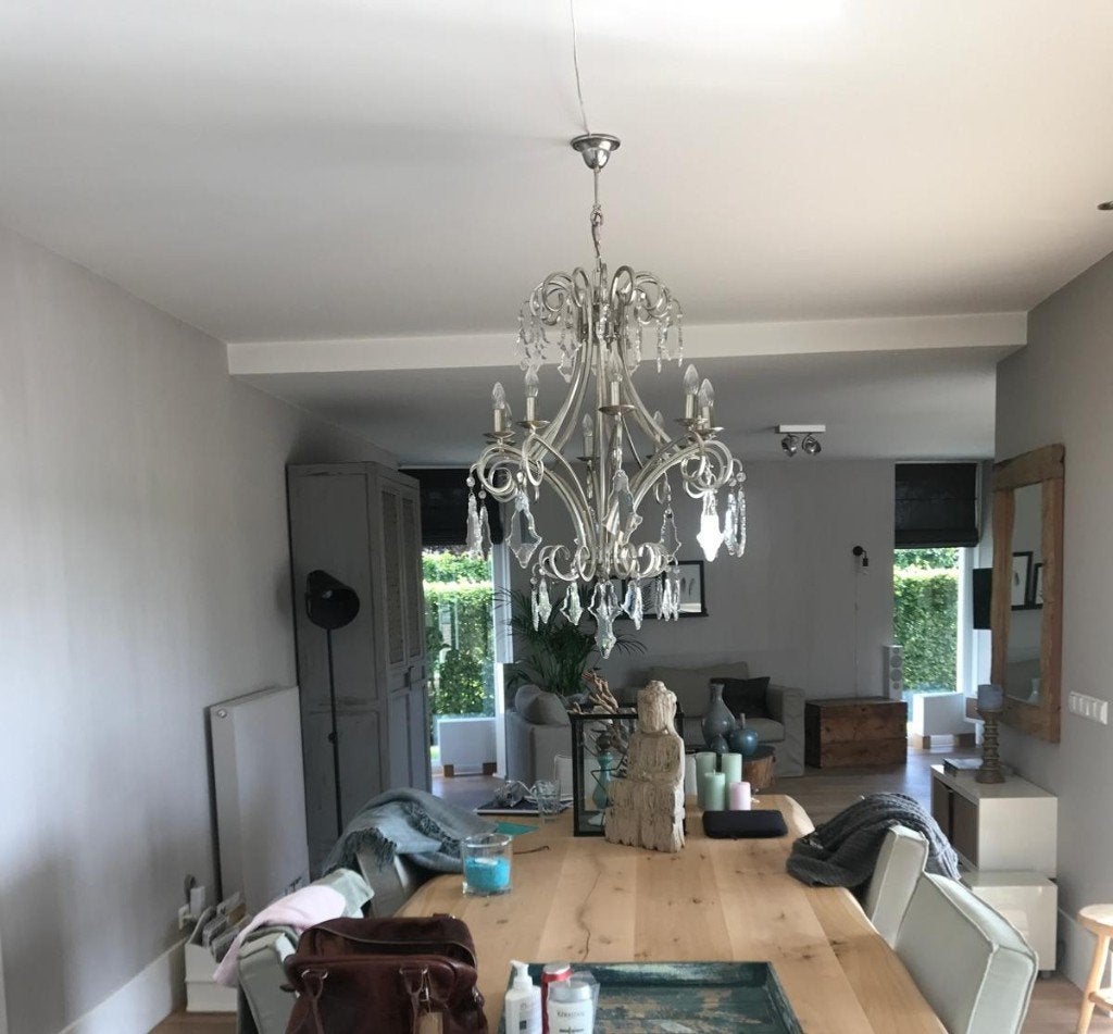 Exclusieve kroon luchter, Ophalen, Zo goed als nieuw, Glas