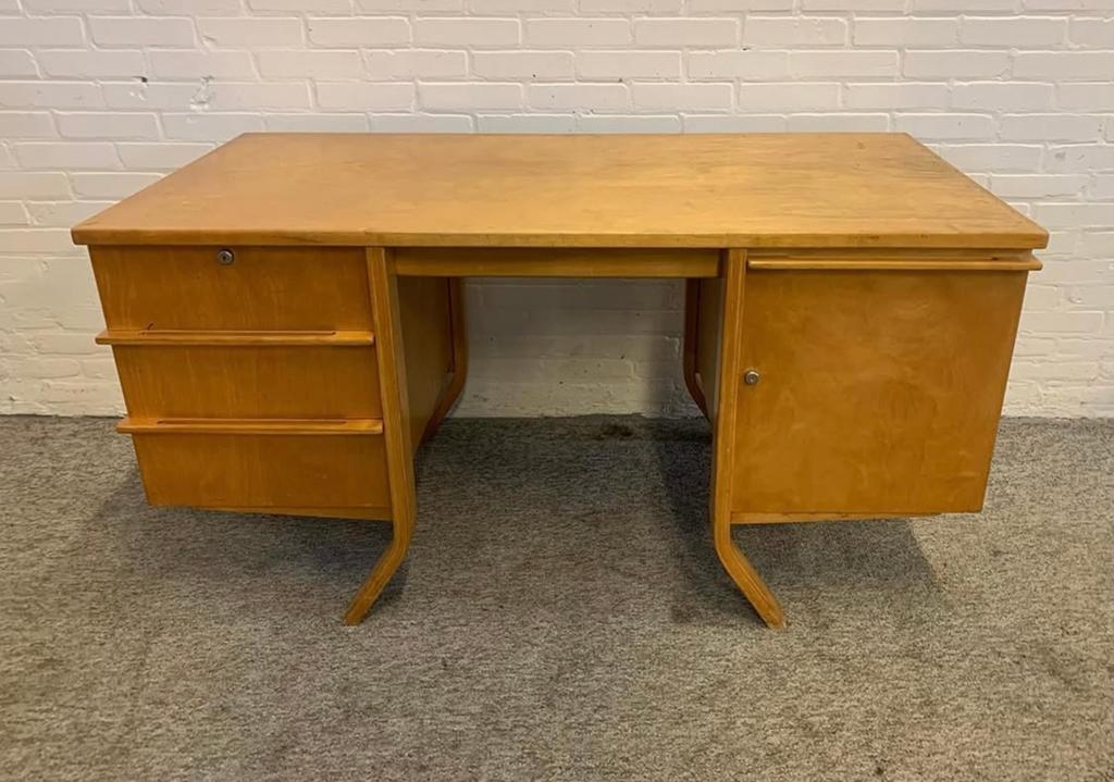 Bureau EB04 Berken serie van Cees Braakman Pastoe jaren 50., Ophalen of Verzenden, Zo goed als nieuw