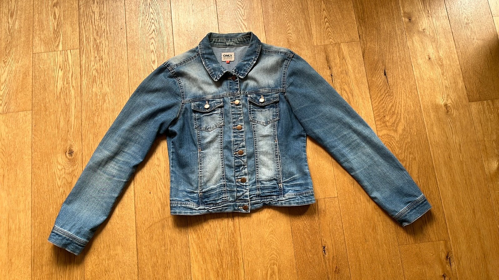 Spijkerjas Only maat 40, Ophalen of Verzenden, Zo goed als nieuw, Maat 38/40 (M), Blauw