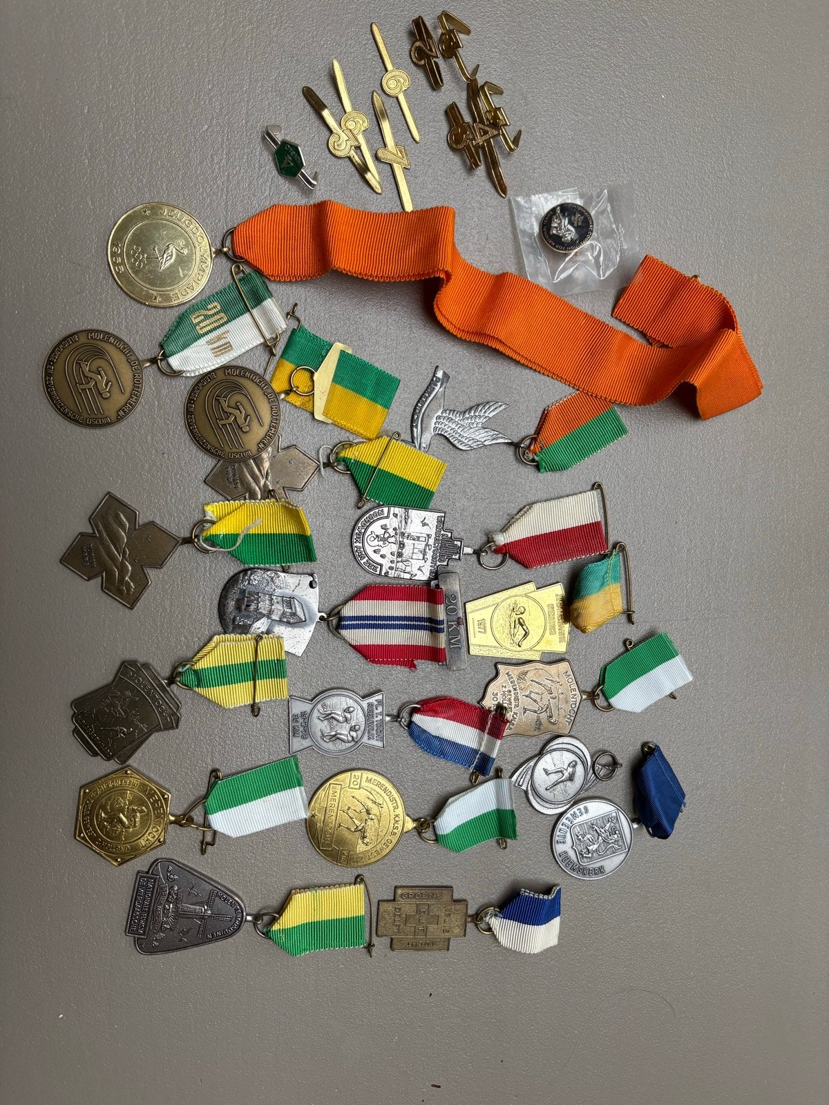 Verzameling medailles uit de jaren 60/70, Ophalen of Verzenden, Brons, Nederland