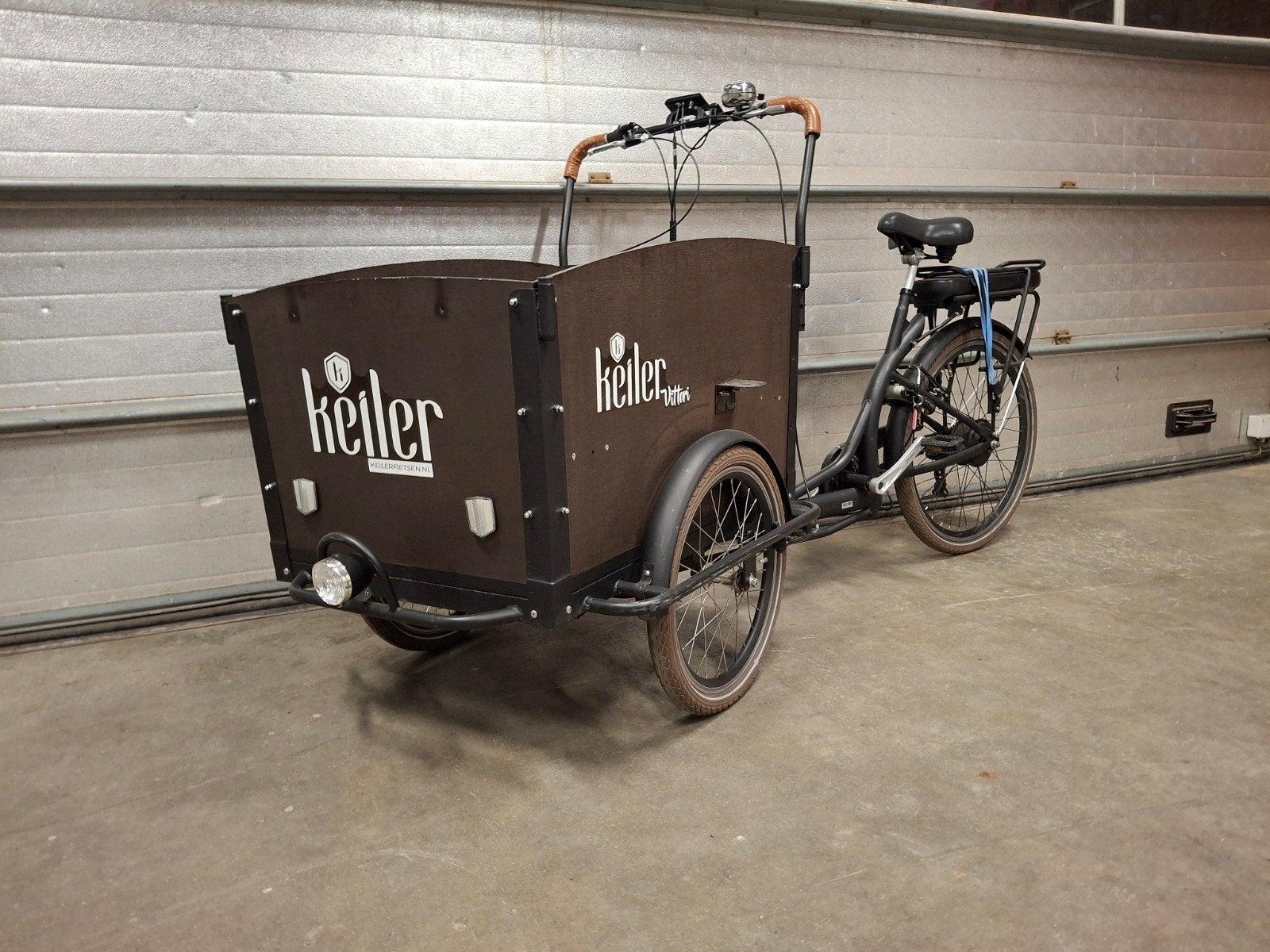 Elektrische bakfiets Keiler Vittori, 4 kinderen of meer, Gebruikt, Velgrem, Elektrisch