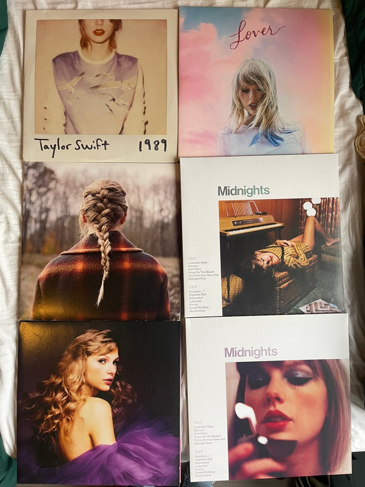 Taylor Swift LP's: Lover, Evermore, 1989, Midnights, Speak N, Cd's en Dvd's, Vinyl | Pop, Gebruikt, Ophalen of Verzenden, 12 inch
