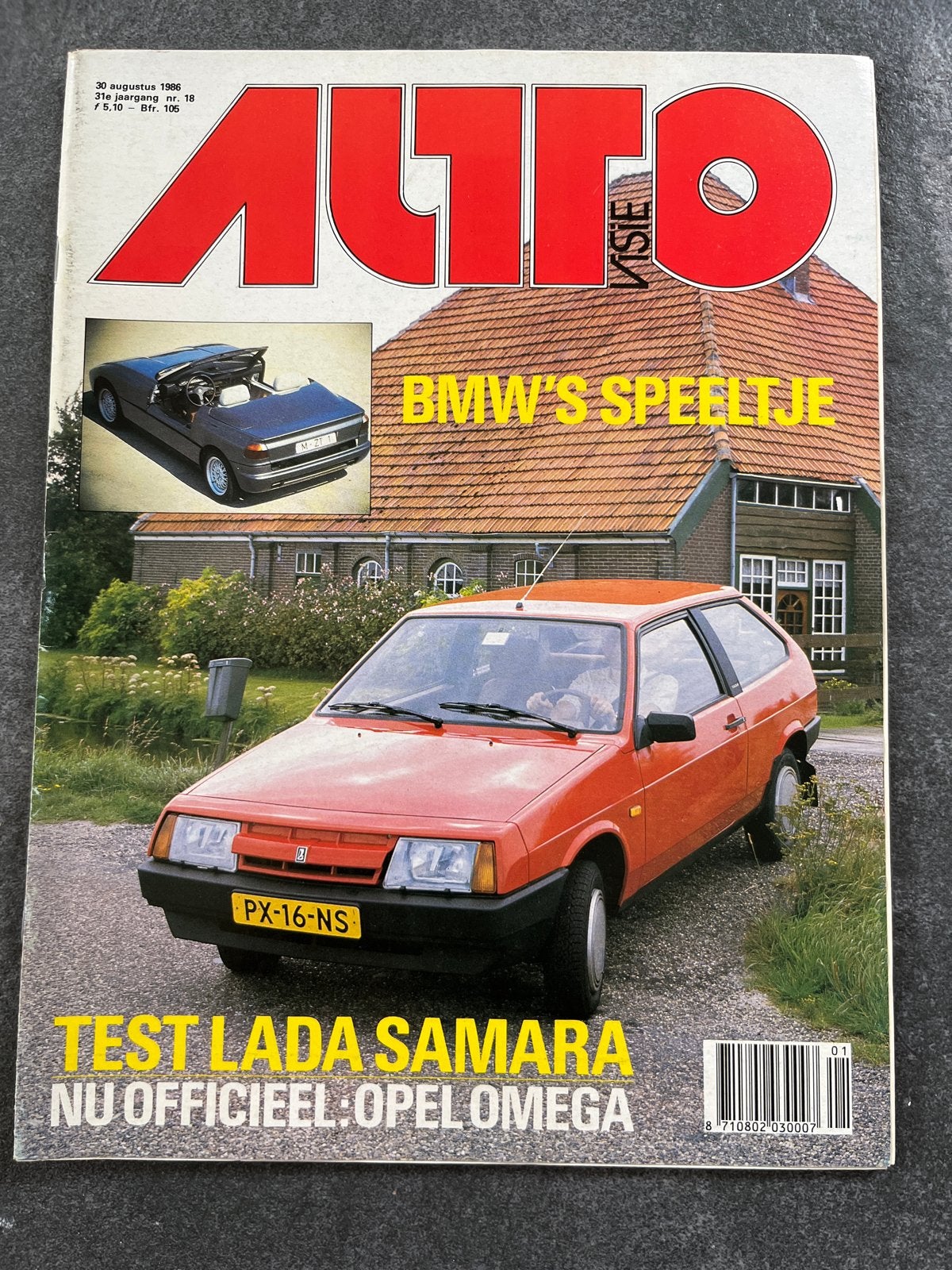 AutoVisie Magazine 30 augustus 1986 - Lada Samara, BMW Z1, Ophalen of Verzenden, Gelezen, BMW