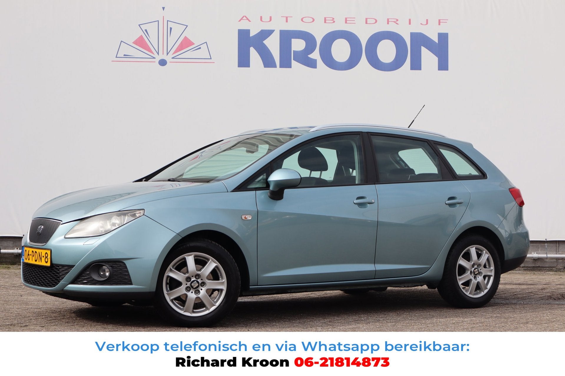 Seat Ibiza ST 1.2 TDI Style Ecomotive|Trekhaak|Airco|, Auto's, Gebruikt, Zwart, 1199 cc, Blauw