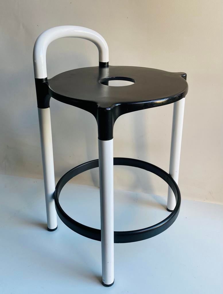 Kartell Italy 80’s barkruk design Anna Castelli ferrieri, Huis en Inrichting, Italie, Gebruikt, Met voetsteun, 60 tot 90 cm