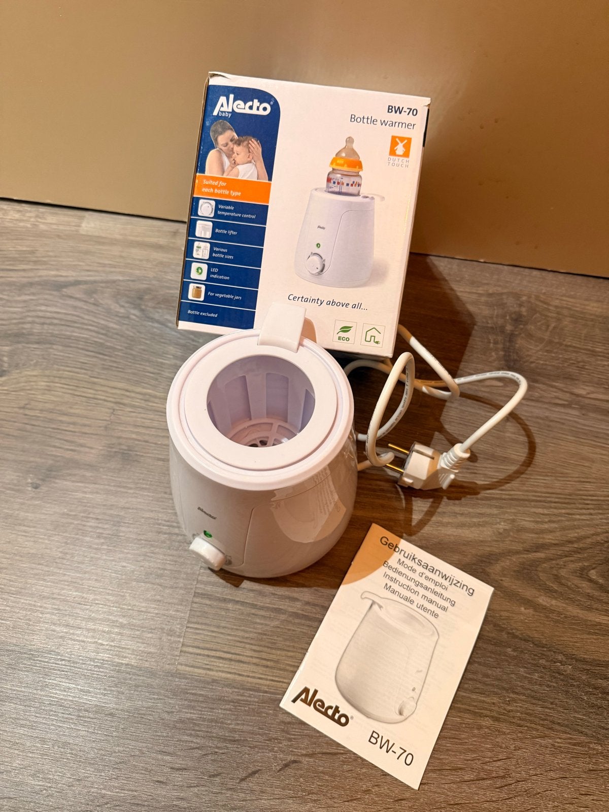 Alecto BW-70 Flessenwarmer, Ophalen, Gebruikt