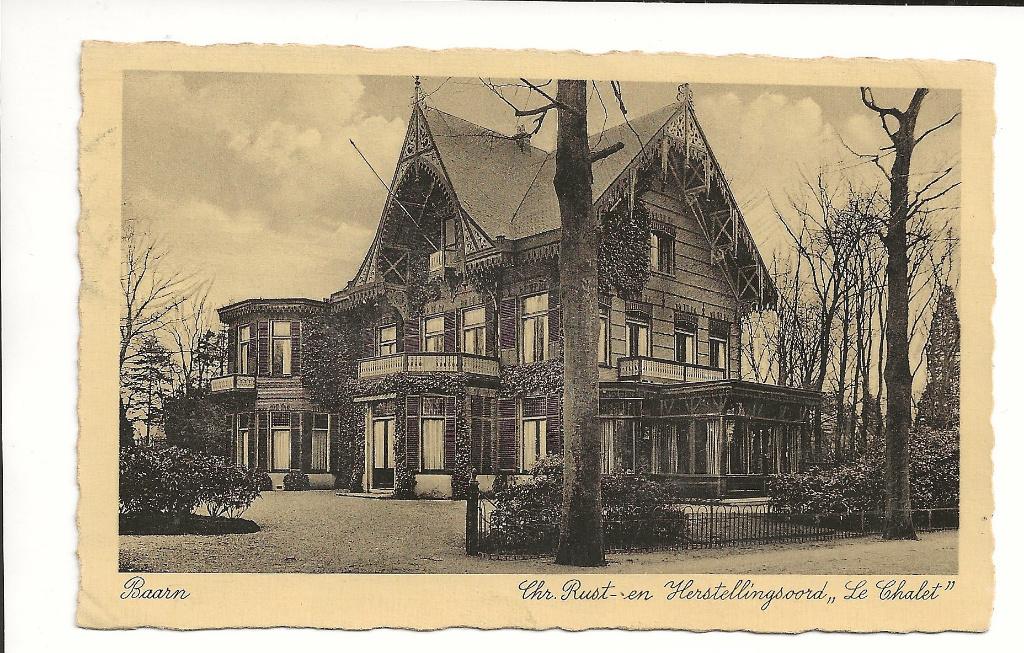 BF29-Baarn,Chr.Rust-en Herstellingsoord "Le Chalet", Verzenden, 1920 tot 1940, Gelopen, Utrecht