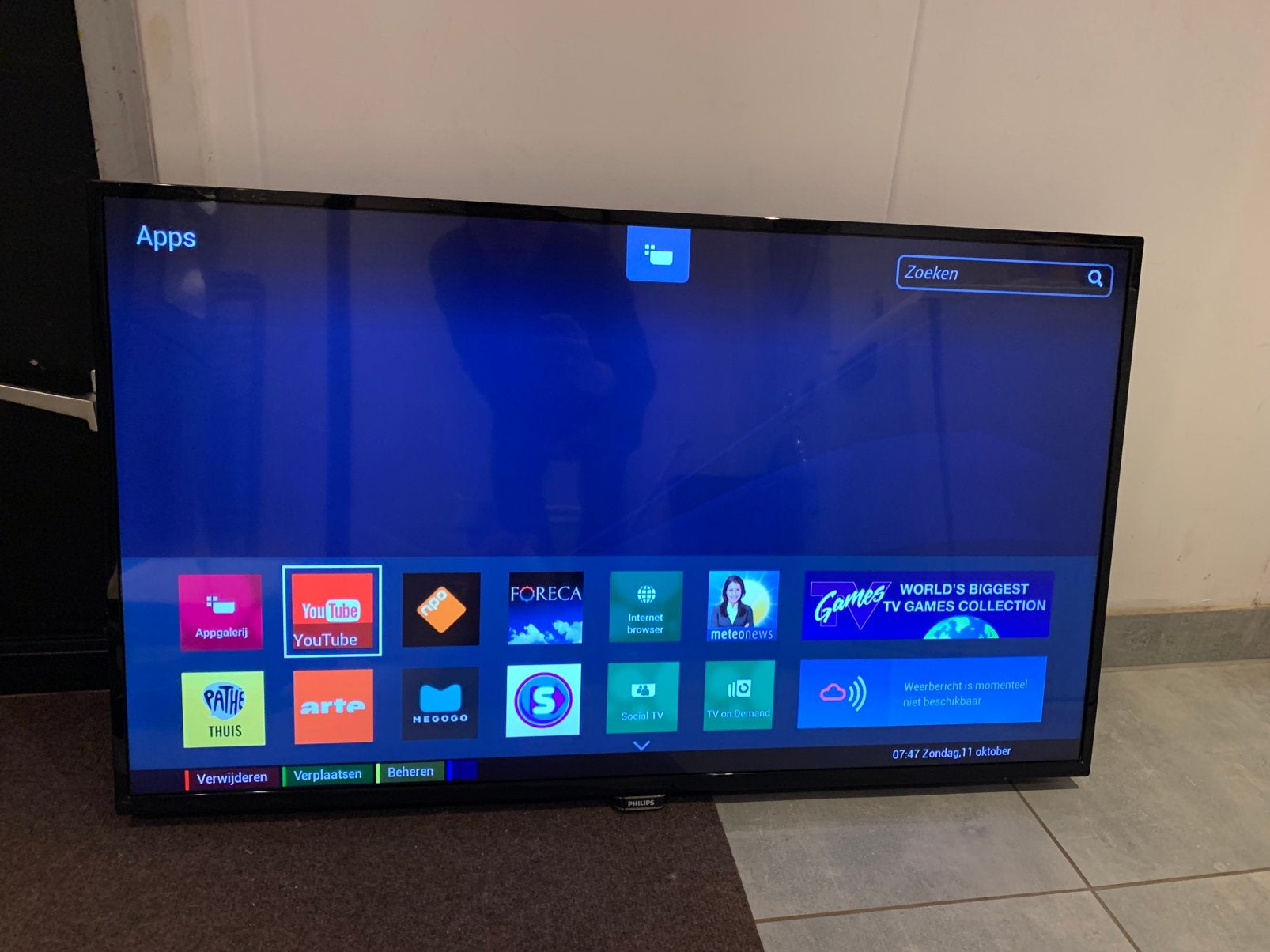 Philips 43PUS6101 4K Ultra HD Smart TV 43 inch Netflix, Tp vision, Zo goed als nieuw, Support@tpvision.eu, Ophalen