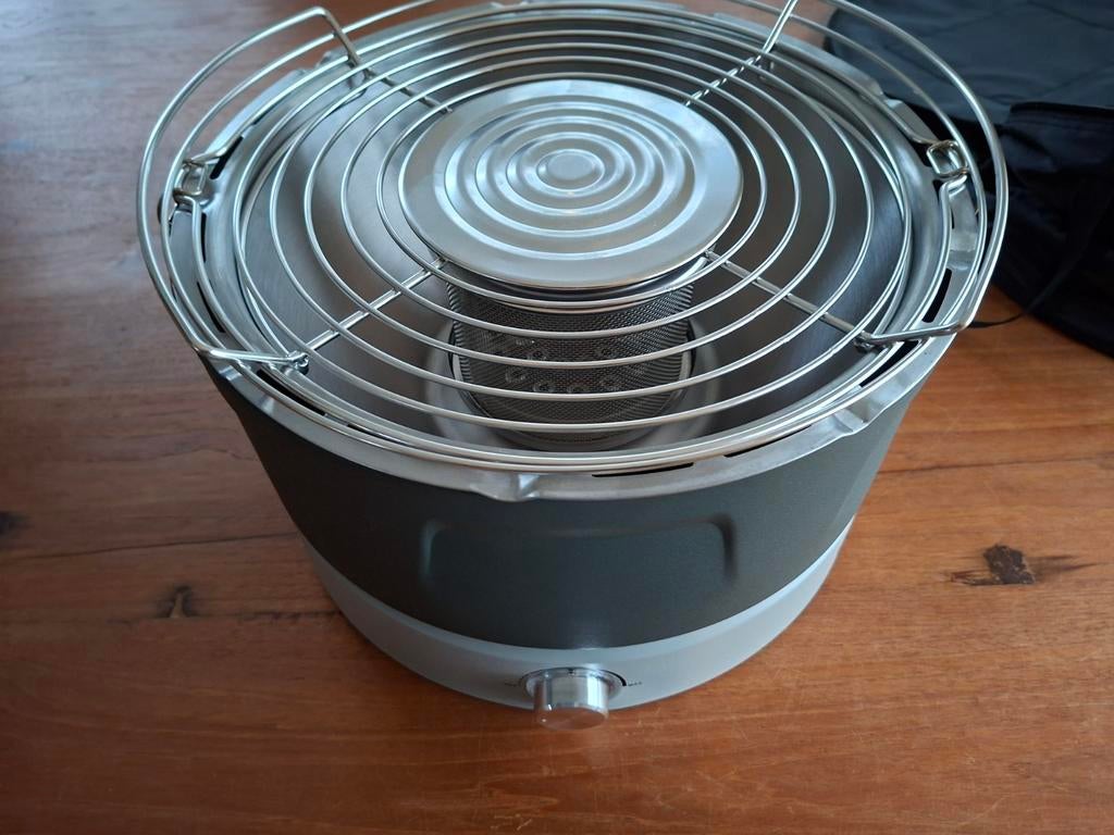 Houtskoolbarbecue bakken grillen BBQ elektrische ventilatie, Tuin en Terras, Ophalen