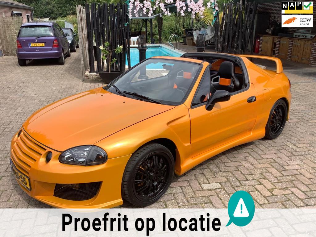 Honda CRX 1.6 CRX ESi totaal gerestaureerd als nieuw. biden, Auto's, Voorwielaandrijving, 125 pk, Zwart, 4 cilinders