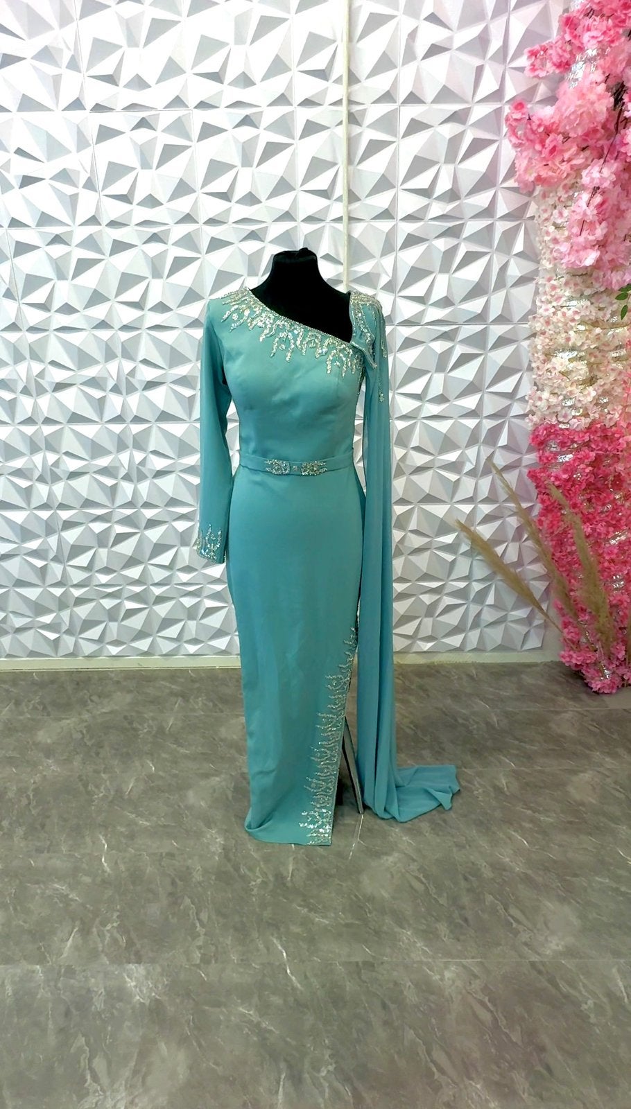 Turquoise jurk - verschillende maten, Ophalen of Verzenden, Nieuw, Maat 38/40 (M), Blauw