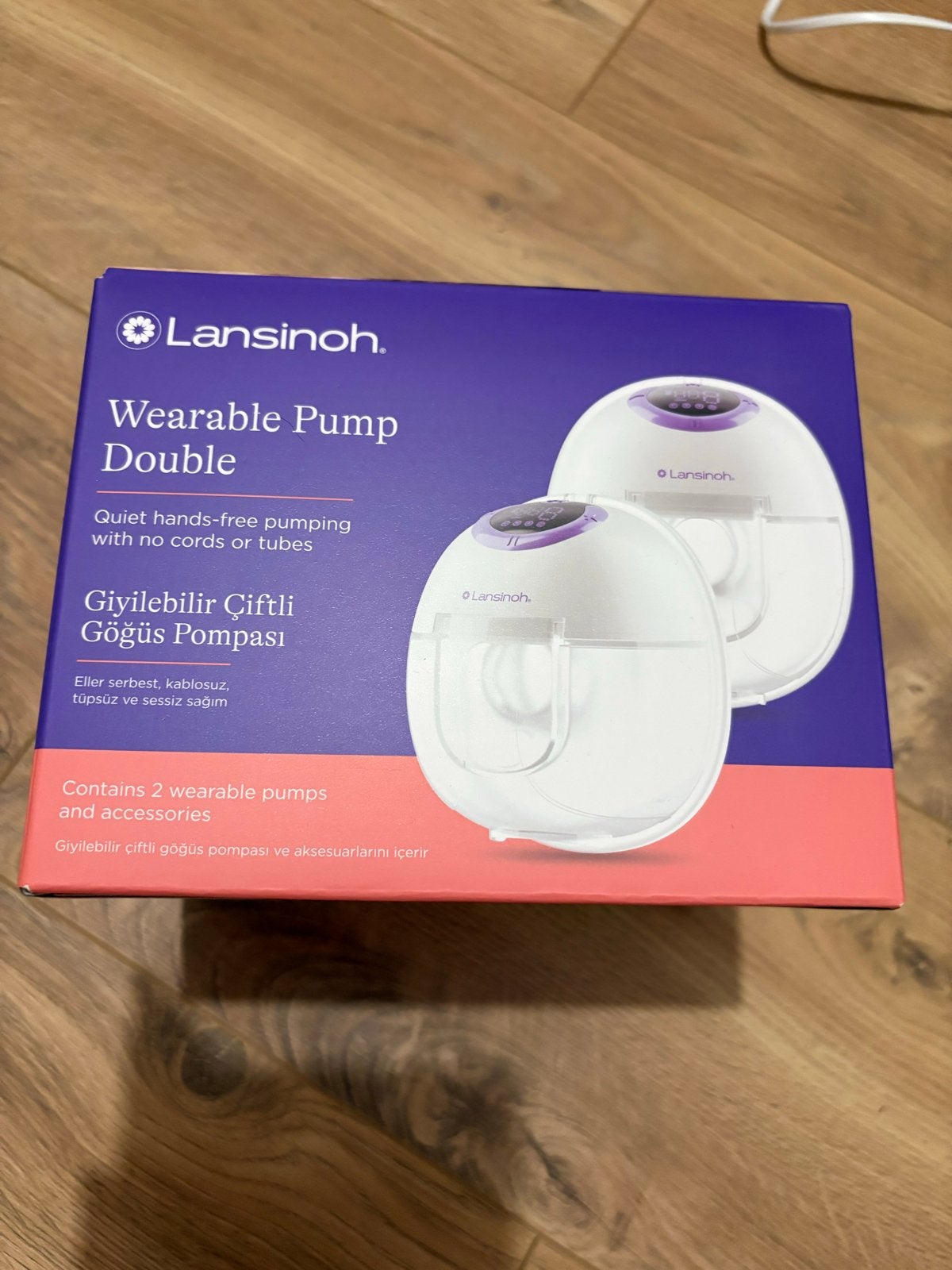 Lansinoh Wearable Double Borstkolf -  Handsfree, Ophalen, Zo goed als nieuw
