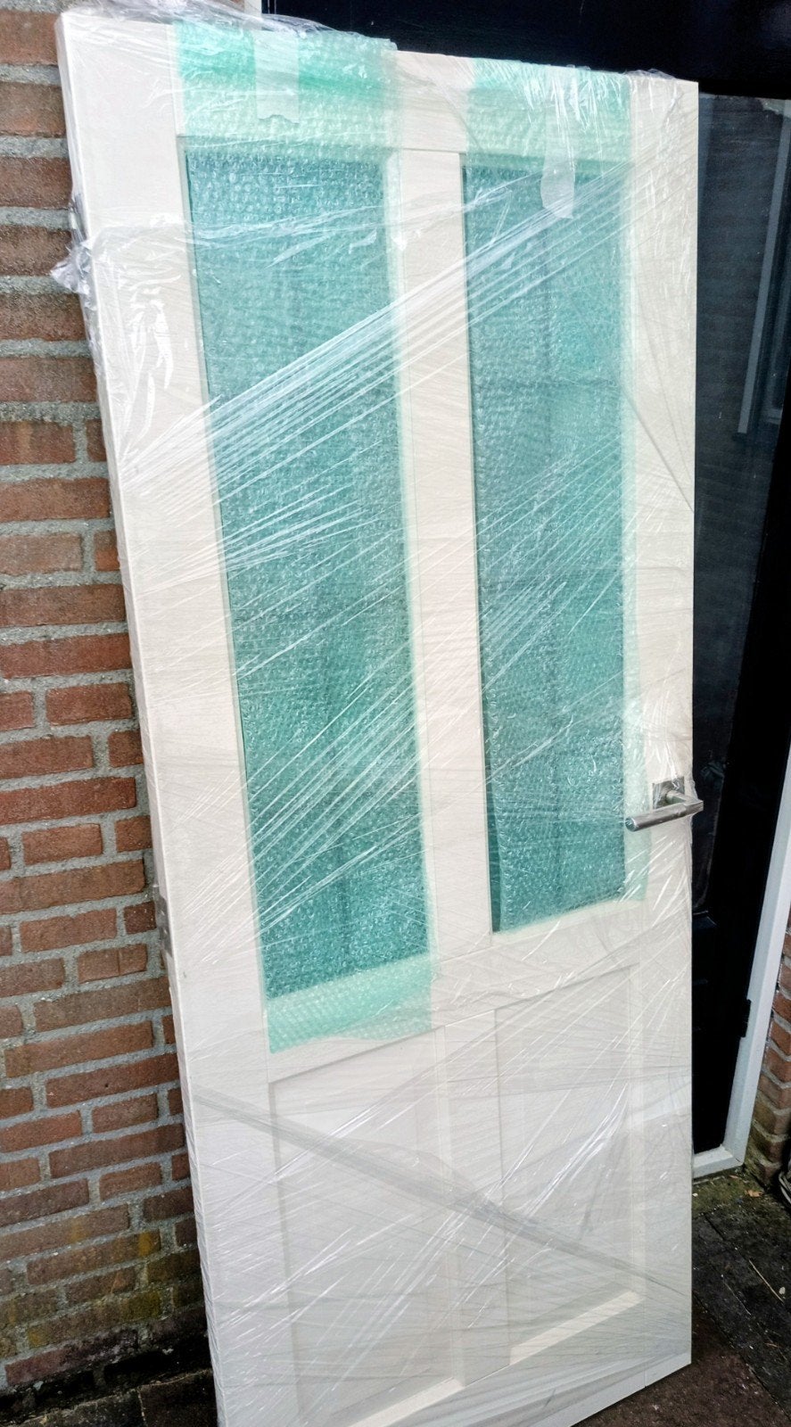 Nieuwe binnendeur met glaspanelen en kozijn, 80 tot 100 cm, Binnendeur, Nieuw, Ophalen of Verzenden