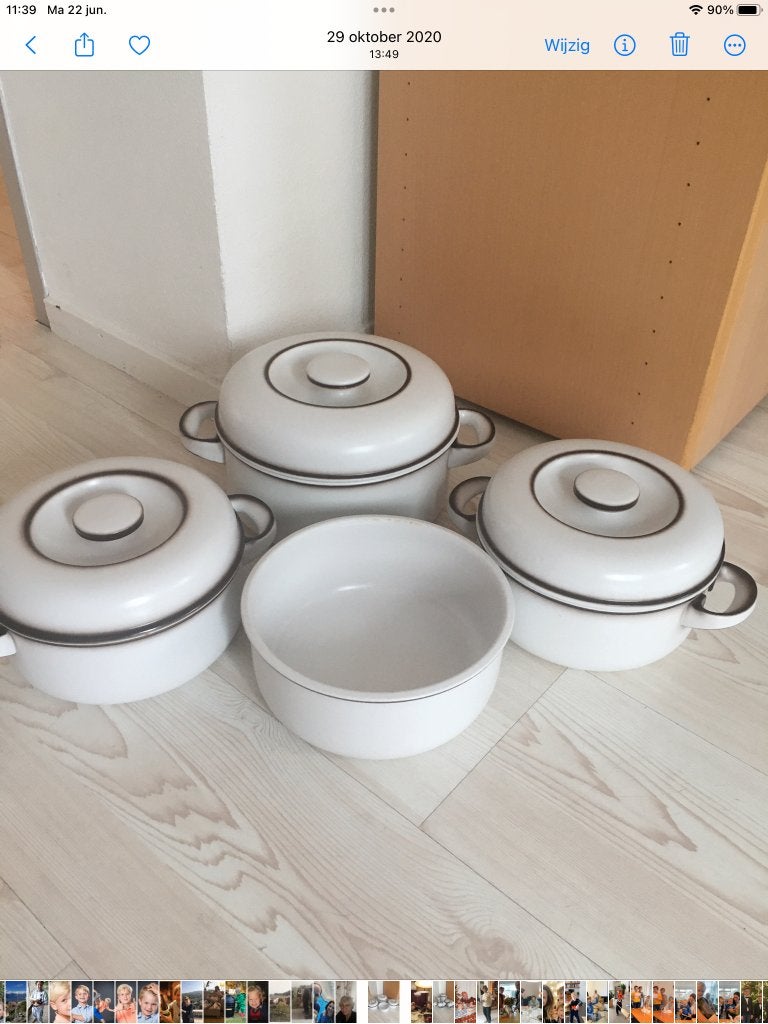 Dekschalen van Tomas, Ophalen, Overige materialen, Keramische plaat, Pannenset