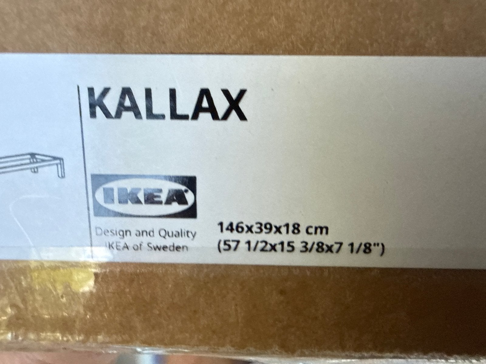 Nieuw IKEA KALLAX onderstel 146x39x18 cm, Huis en Inrichting, Ophalen, Nieuw