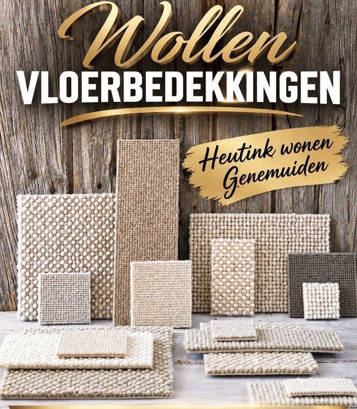 100% WOL TAPIJT NU IN DE OPRUIMING 

GROTE OPRUIM, Ophalen, 200 cm of meer, Nieuw, 200 cm of meer
