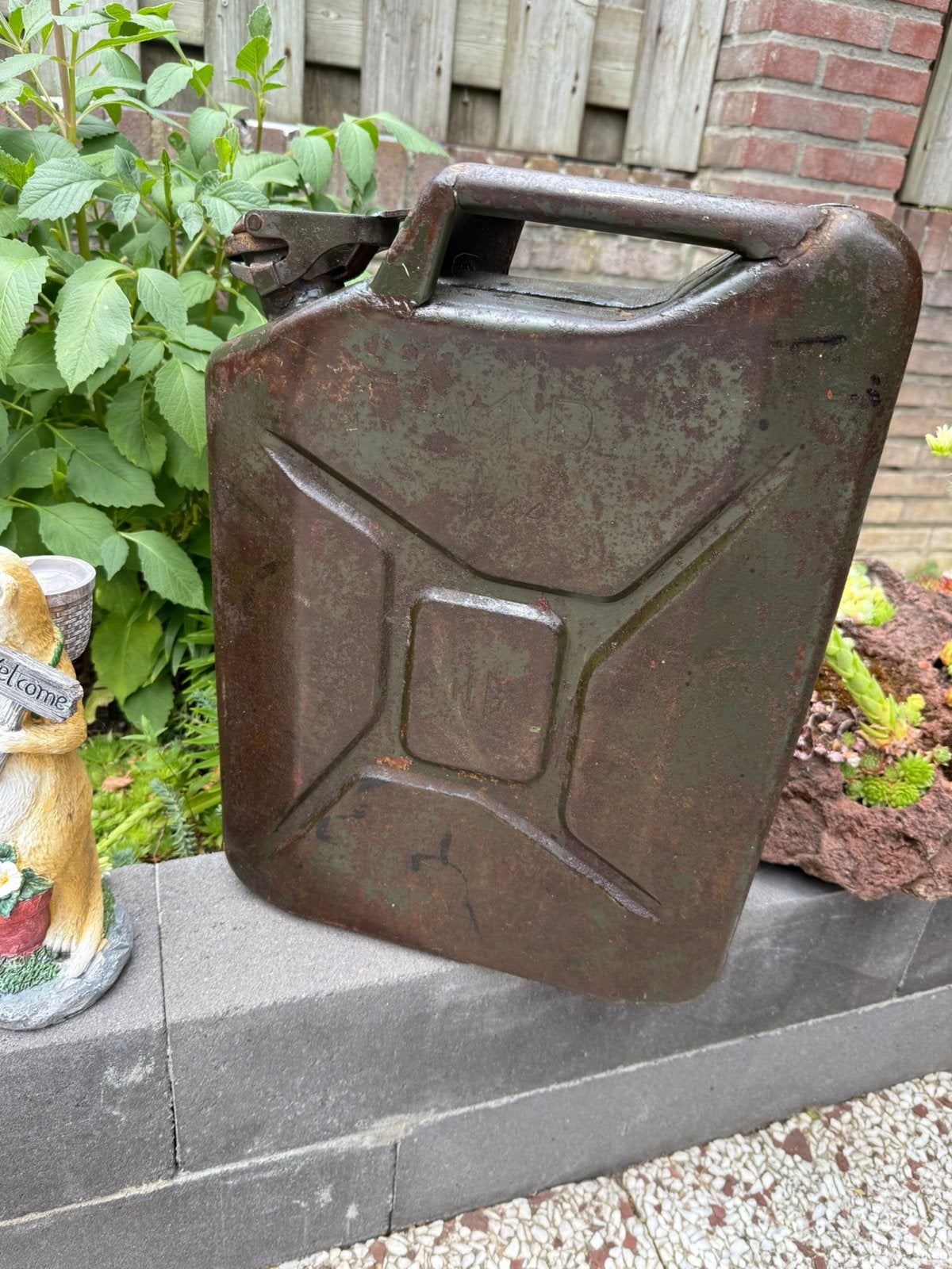 WO2 Britse WD War Department jerrycan 1944, Ophalen of Verzenden, Landmacht, Engeland, Overige typen
