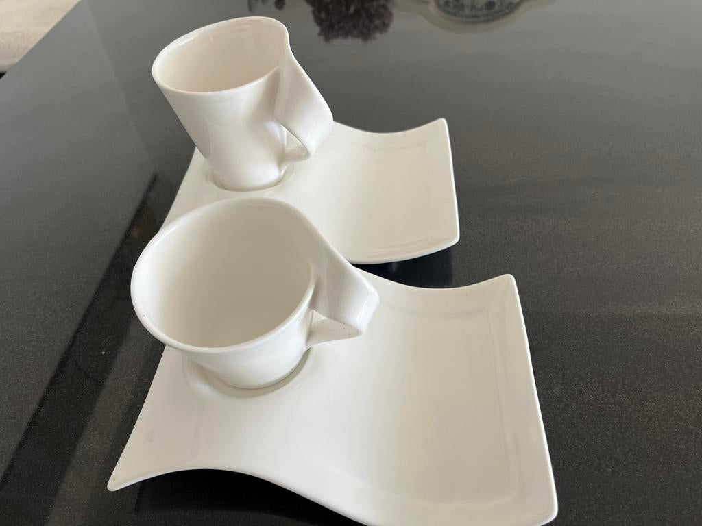 Thee/koffiemokken en schotels New Wave Villeroy & Boch, Ophalen of Verzenden, Zo goed als nieuw, Overige stijlen, Kop(pen) en/of Schotel(s)