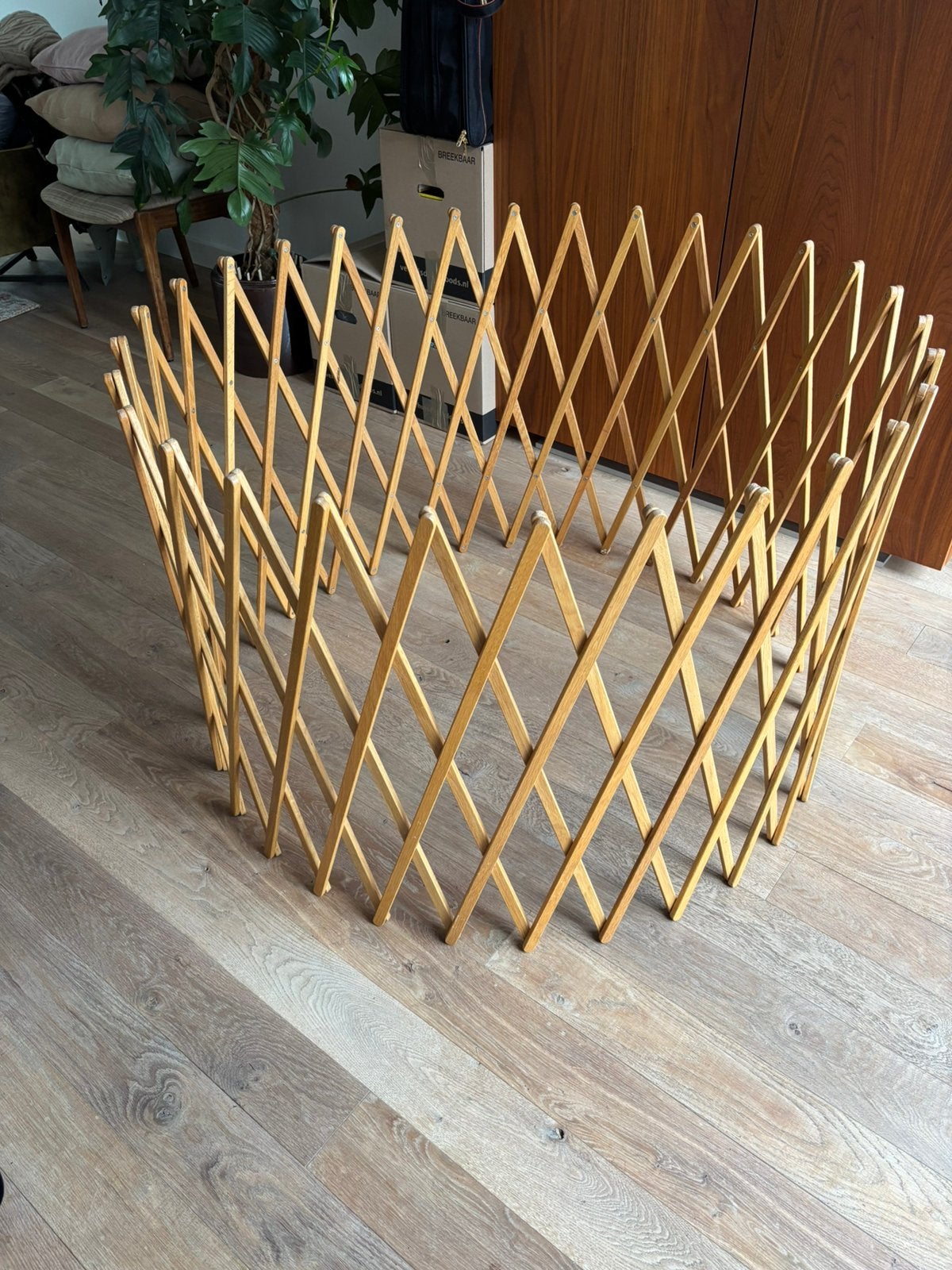 Houten ronde box, flexibel, Tuin en Terras, Tuinhekken en Hekwerk, Ophalen, Gebruikt, Hout, Overige typen