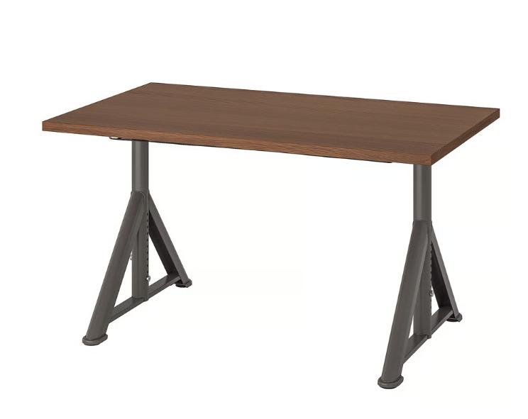 Ikea Bureau Idasen 120x70cm bruin/grijs, Huis en Inrichting, Bureaus, Ophalen, 120 cm, Scandinavisch, Hout