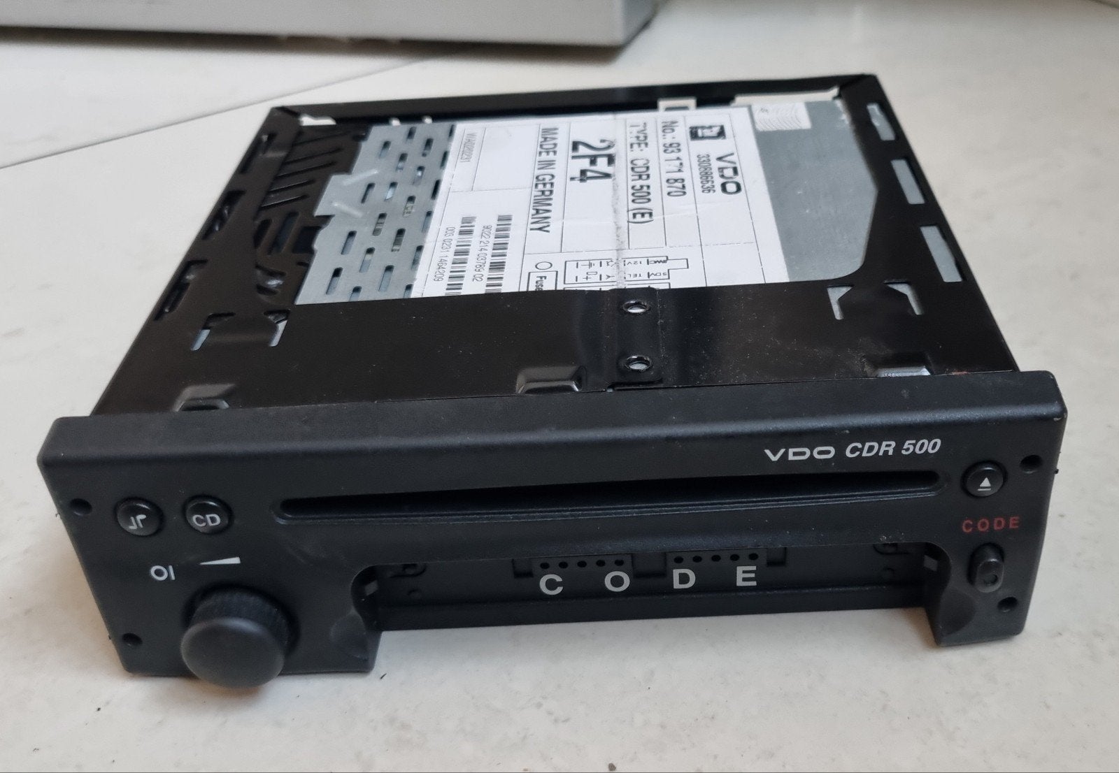 Originele Opel VDO CDR 500 autoradio / CD-speler (Zonder Cod, Ophalen, Gebruikt