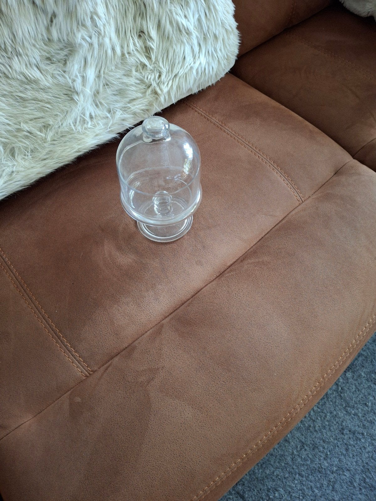 Glazen stolp met voet - Decoratief en veelzijdig, Ophalen, Zo goed als nieuw, Glas, Modern