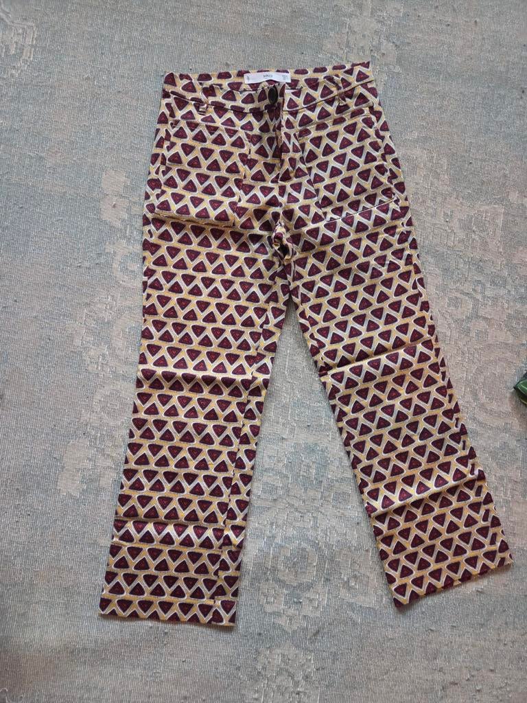 Mango broek enkel mt 34  aparte broek, Kleding | Dames, Broeken en Pantalons, Ophalen of Verzenden, Zo goed als nieuw, Driekwart