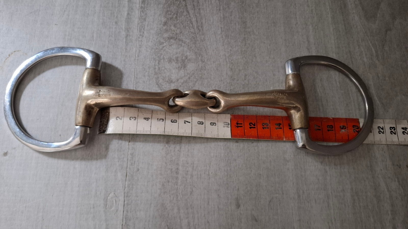 Zgan Dtrens bit dubbelgebroken KK Ultra Sensogan maat 14 cm, Dieren en Toebehoren, Ophalen of Verzenden, Zo goed als nieuw, Dressuur