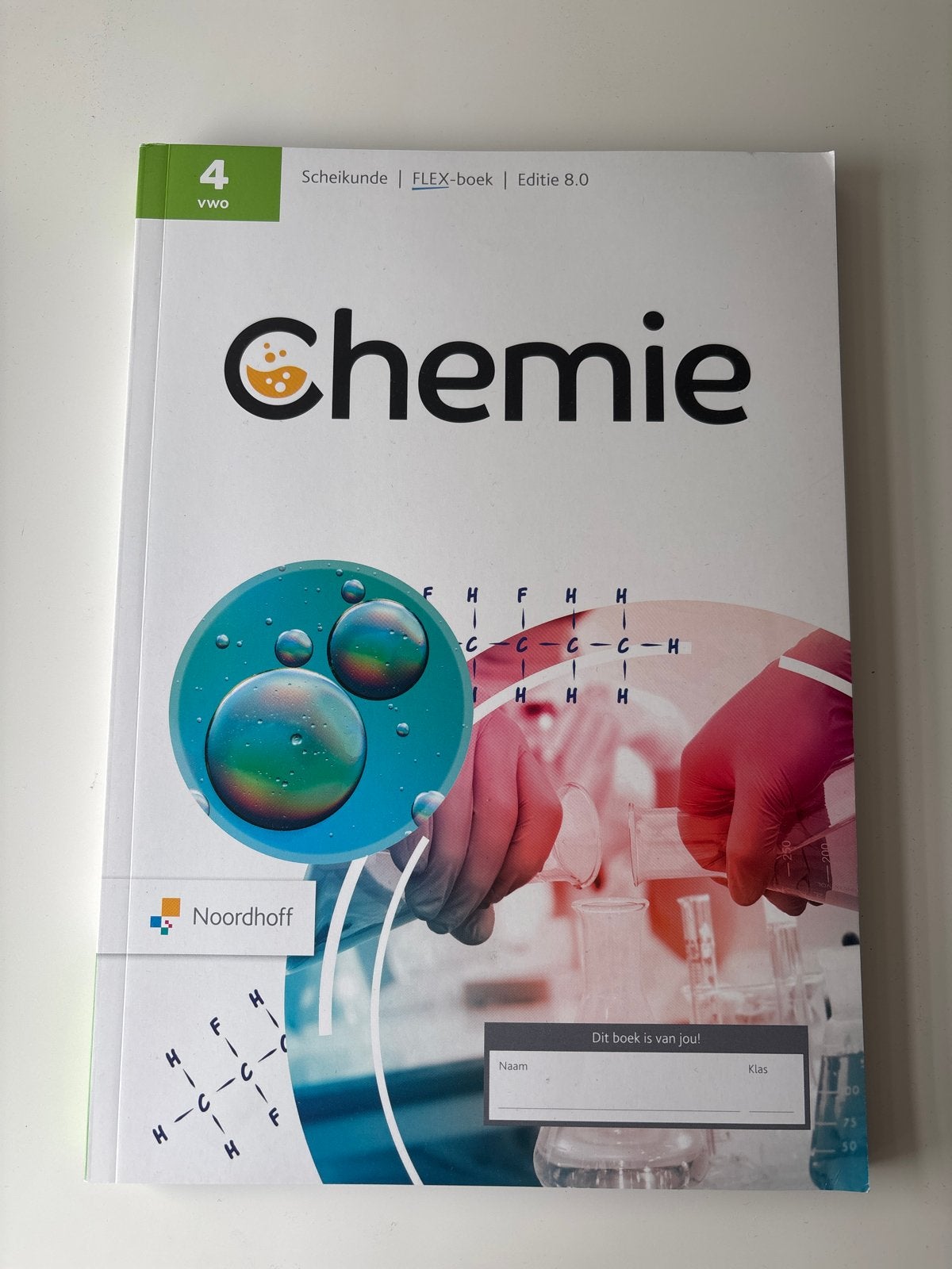 Scheikunde | FLEX-boek | Editie 8.0 | 4 vwo, Ophalen of Verzenden, Beta, Nieuw