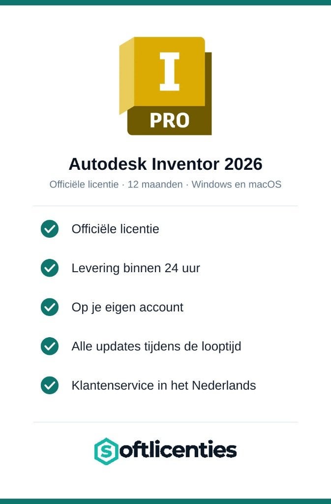 Inventor licentie voor engineering - binnen 24 uur, Computers en Software, Ophalen, Nieuw, MacOS