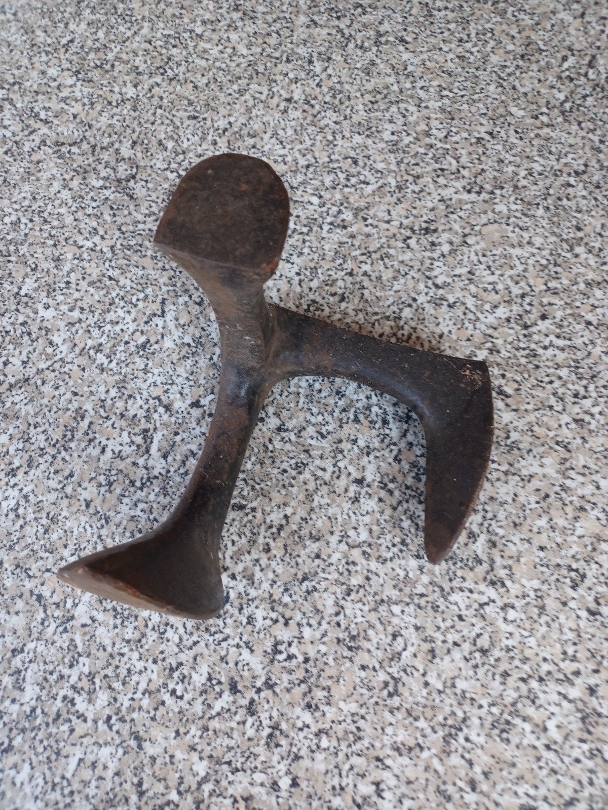 Antieke Schoenmakersleest - IJzeren Schoenstandaard, Antiek en Kunst, Antiek | Gereedschap en Instrumenten, Ophalen of Verzenden