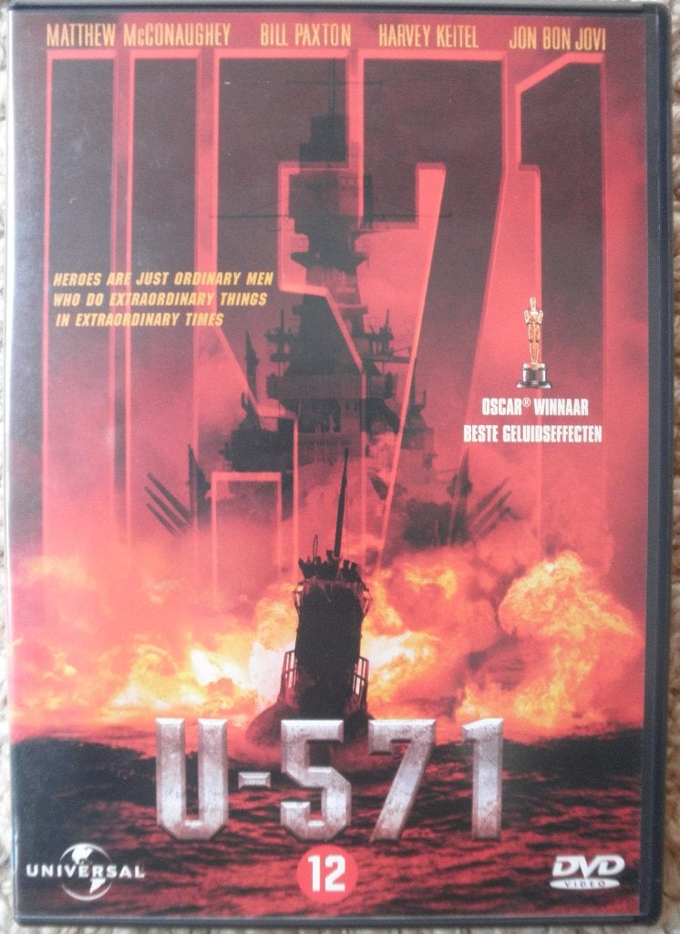 U571, Cd's en Dvd's, Dvd's | Actie, Nieuw in verpakking, Oorlog, Vanaf 12 jaar, Ophalen of Verzenden