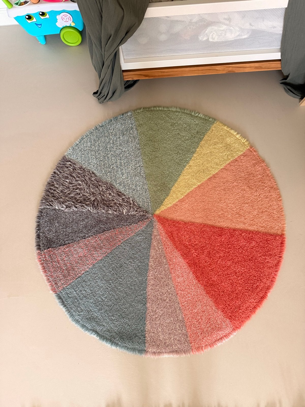 Lorena Canals Pie Chart Vloerkleed Wasbaar, Meerkleurig, Ophalen of Verzenden, Zo goed als nieuw