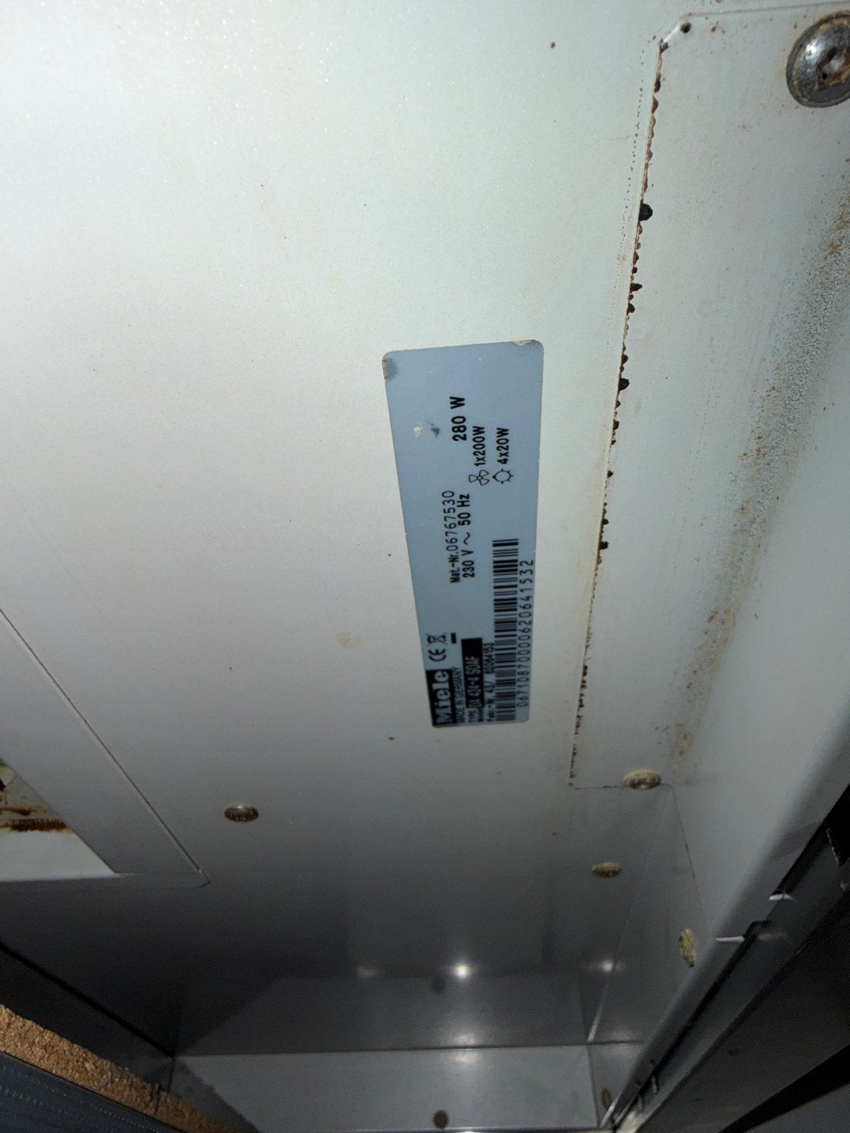 Miele afzuigkap 280W - Gebruikt, Gebruikt, Ophalen of Verzenden, Vrijstaand, Minder dan 200 m³ per uur