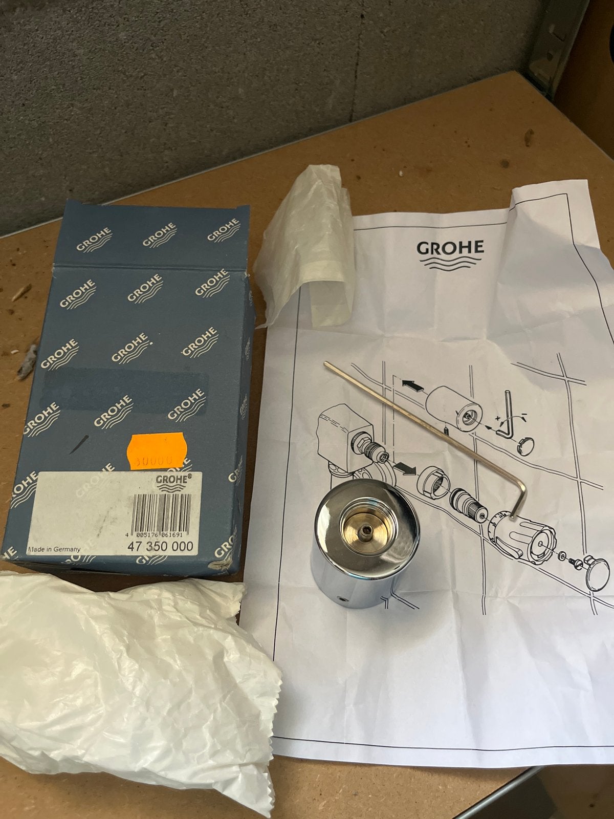 Grohe kraanonderdeel - Nieuw in doos, Ophalen, Nieuw, Chroom, Kraan