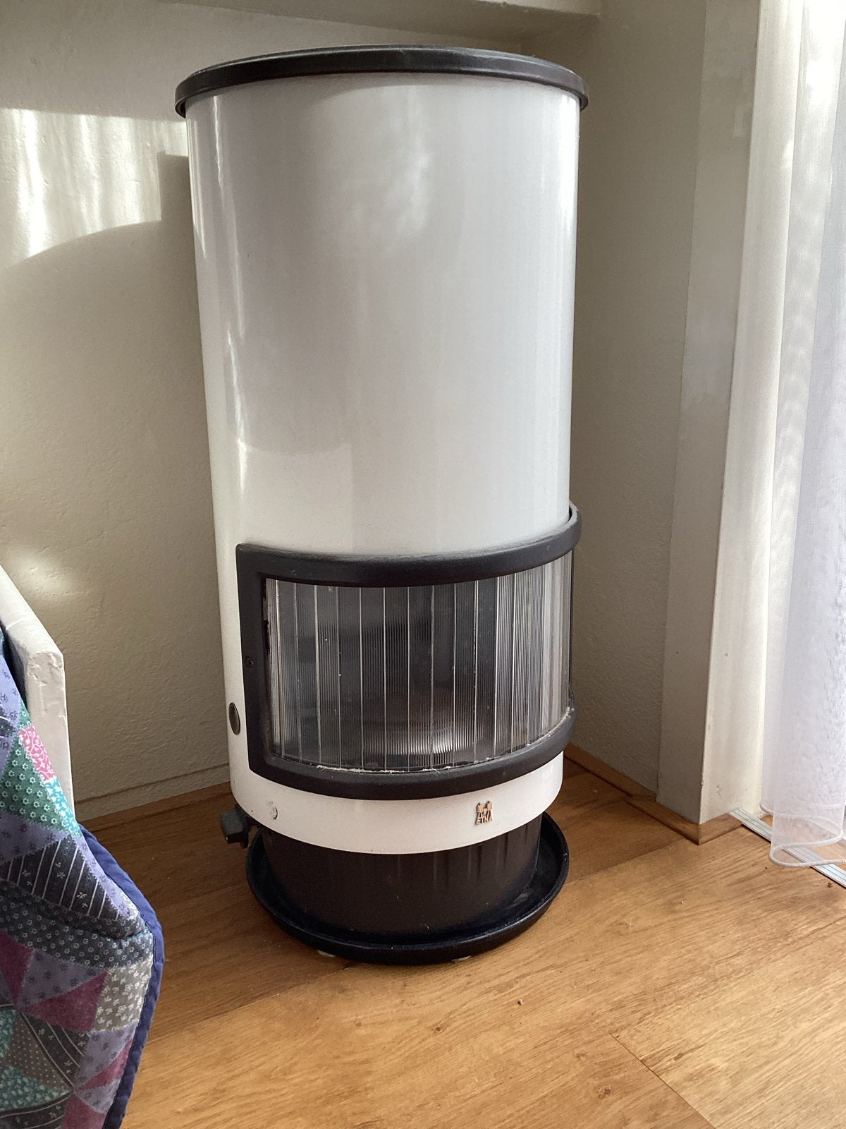 Ronde Etna gaskachel met verstelbare pijp en onderplaat, Huis en Inrichting, Ophalen, Gebruikt, Gas, Vrijstaand