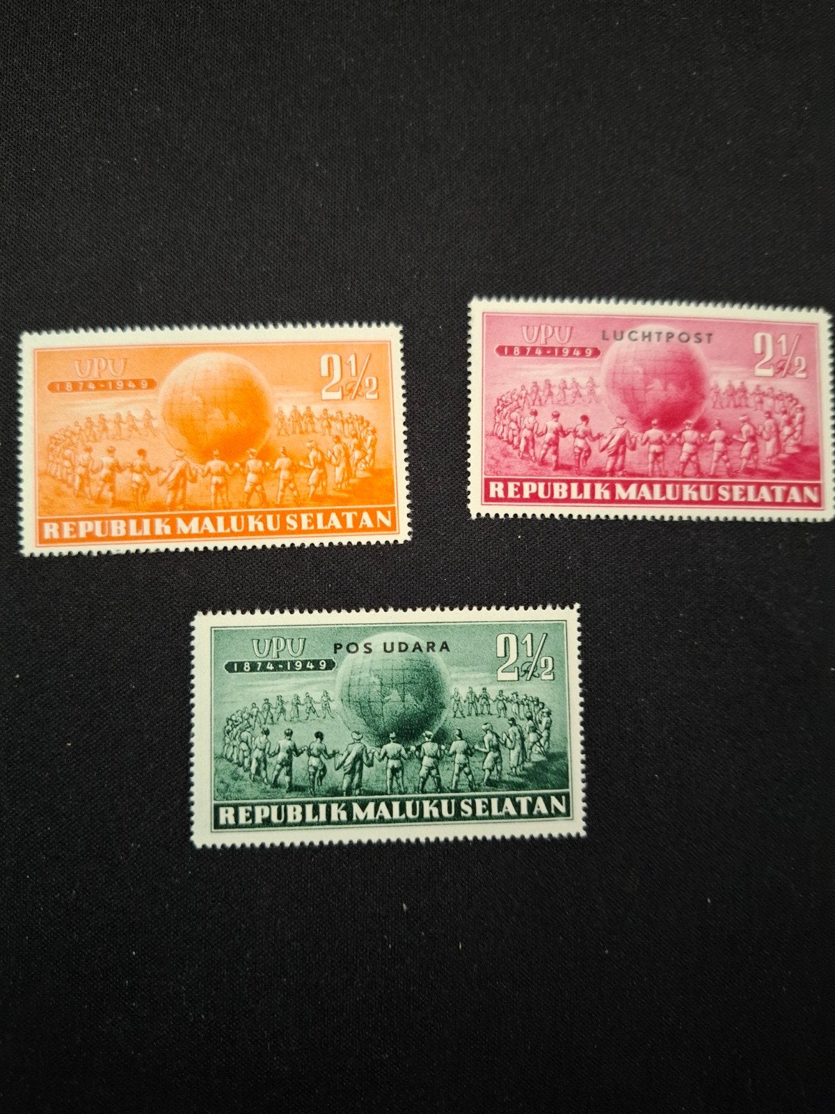 Republik Maluku Selatan (RMS) zegels 1950/51 - Serie van 3, Ophalen of Verzenden