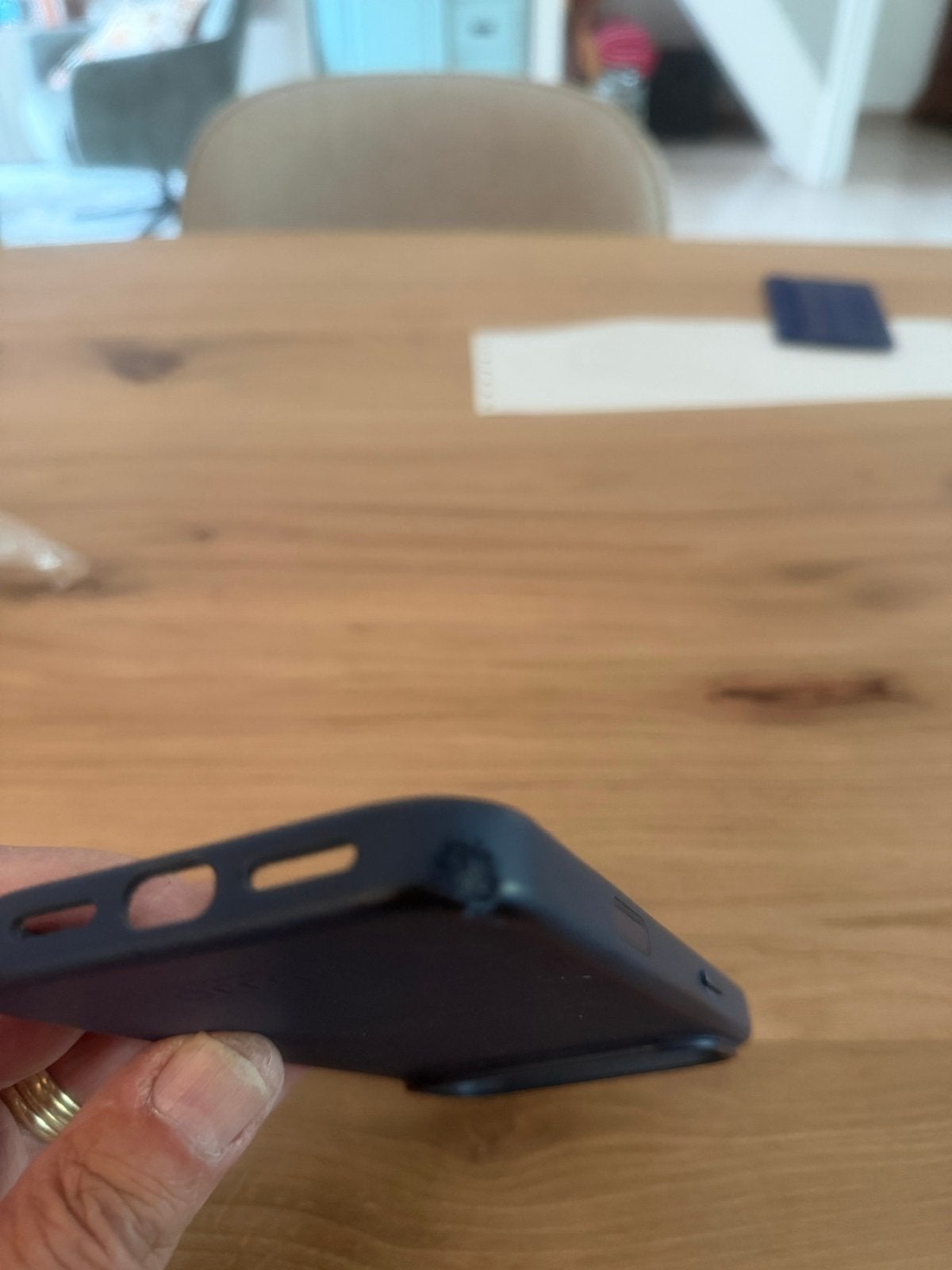 Leren Mujjo iPhone 17 Pro Max Hoesje - Donkerblauw, IPhone 17, Gebruikt, Overige merken, Blauw