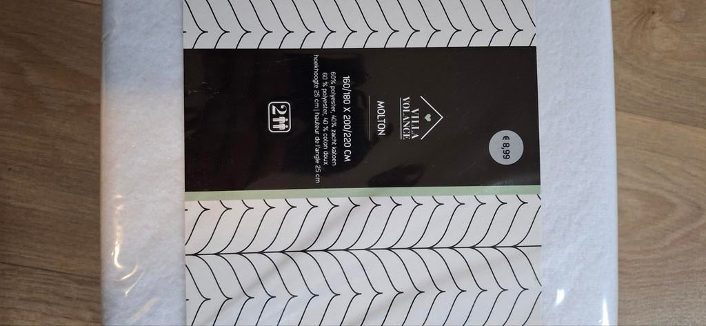 Nieuwe Witte molton 160/180x200/220, Huis en Inrichting, Slaapkamer | Beddengoed, Ophalen, Wit, Dekbedovertrek, Nieuw