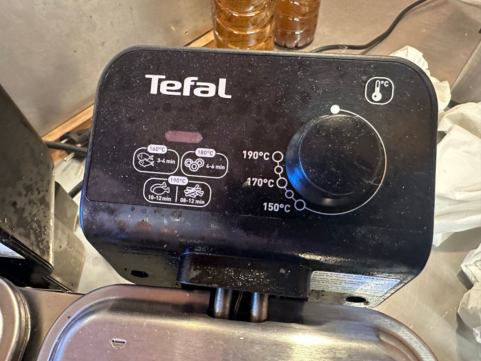 Tefal Duo-friteuse - Dubbele Frituurpan, 2 tot 3 liter, Ophalen, Gebruikt, Duo-friteuse