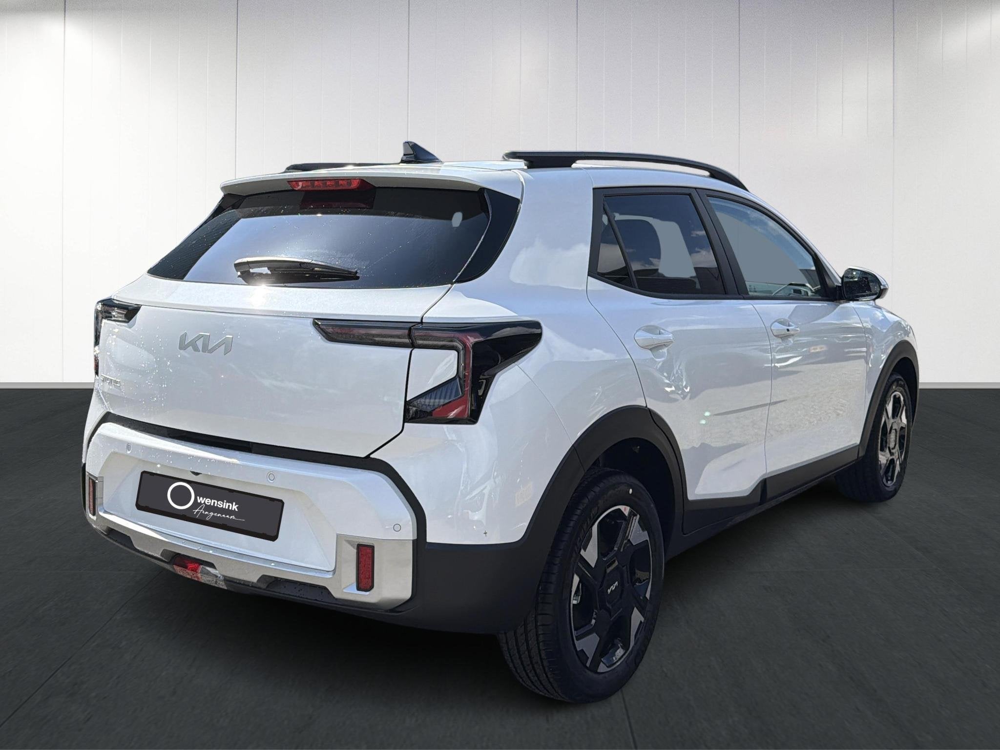 Kia Stonic 1.0 T-GDi MHEV ExecutiveLine DCT7 | Dodehoekassis, Auto's, Kia, Stof, 116 pk, Wit, Bedrijf