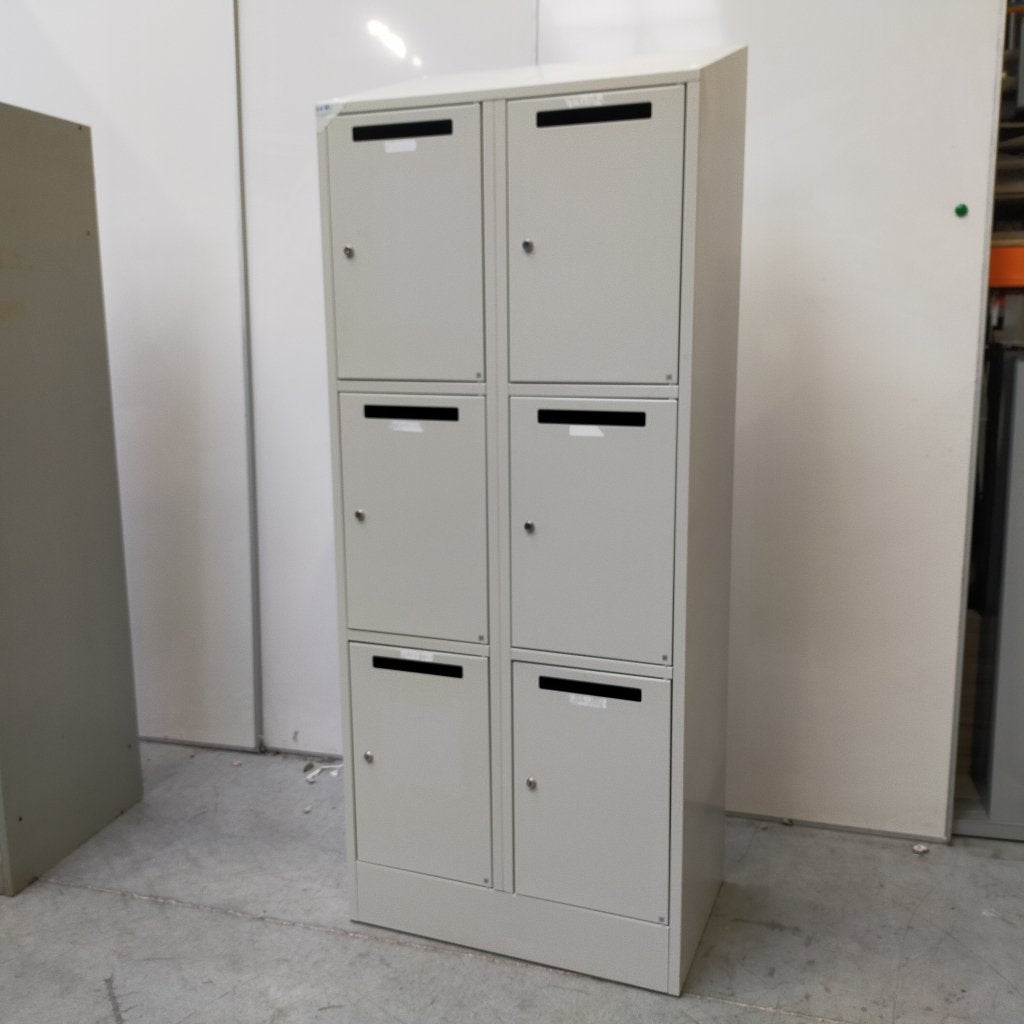 6-deurs postvakkenlockerkast - 200(186)x80x50 cm, Niet ingevuld, Gebruikt, Niet ingevuld, Niet ingevuld