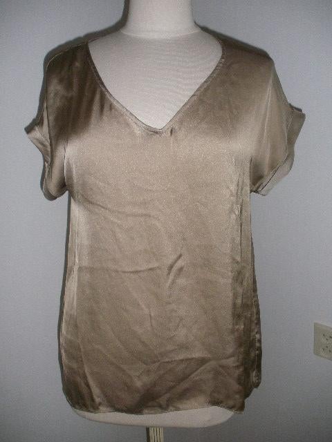 MANGO Collection bloes shirt zand glans maat S - nieuw -, Maat 38/40 (M), Mango, Beige, Nieuw