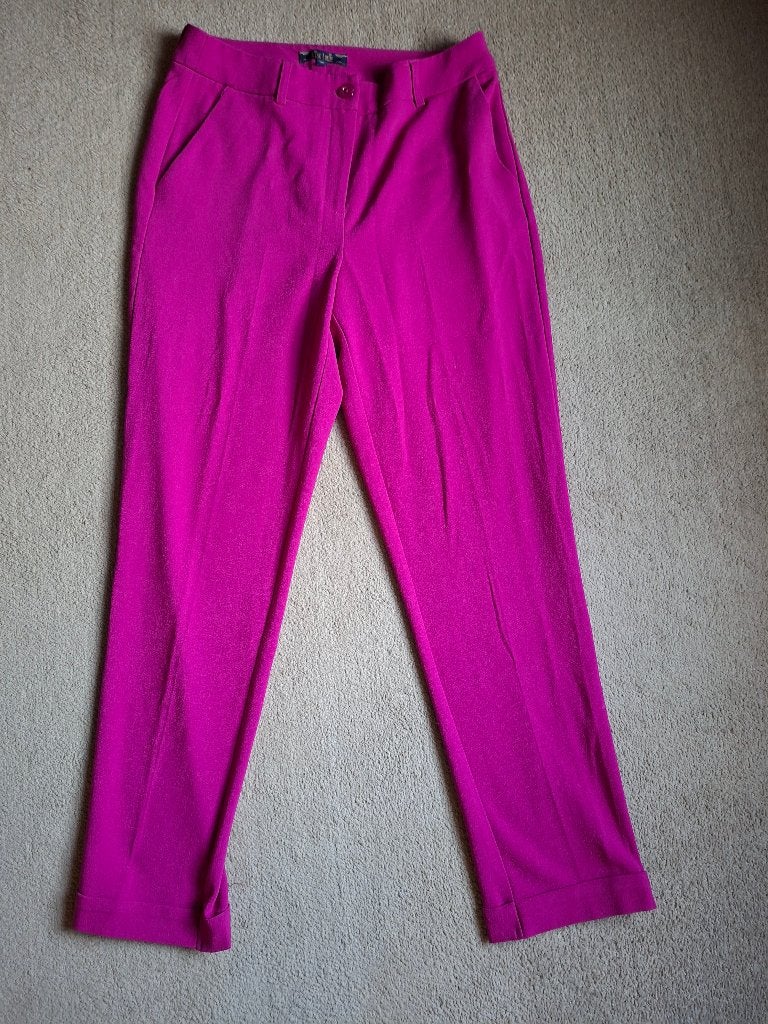 King louie broek fuchsia roze 36, Ophalen of Verzenden, Zo goed als nieuw, Roze, Maat 36 (S)